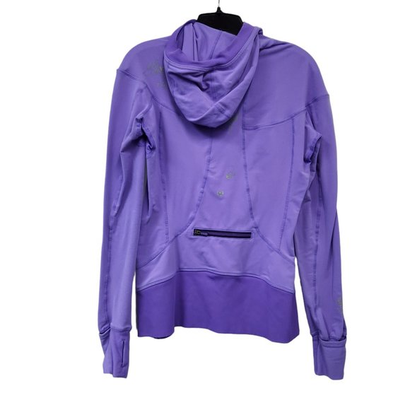 Lululemon Rare Asymmetrical Quarter Zip Long Sleeve Hoodie Purple - Size 6 - Picture 2 of 6